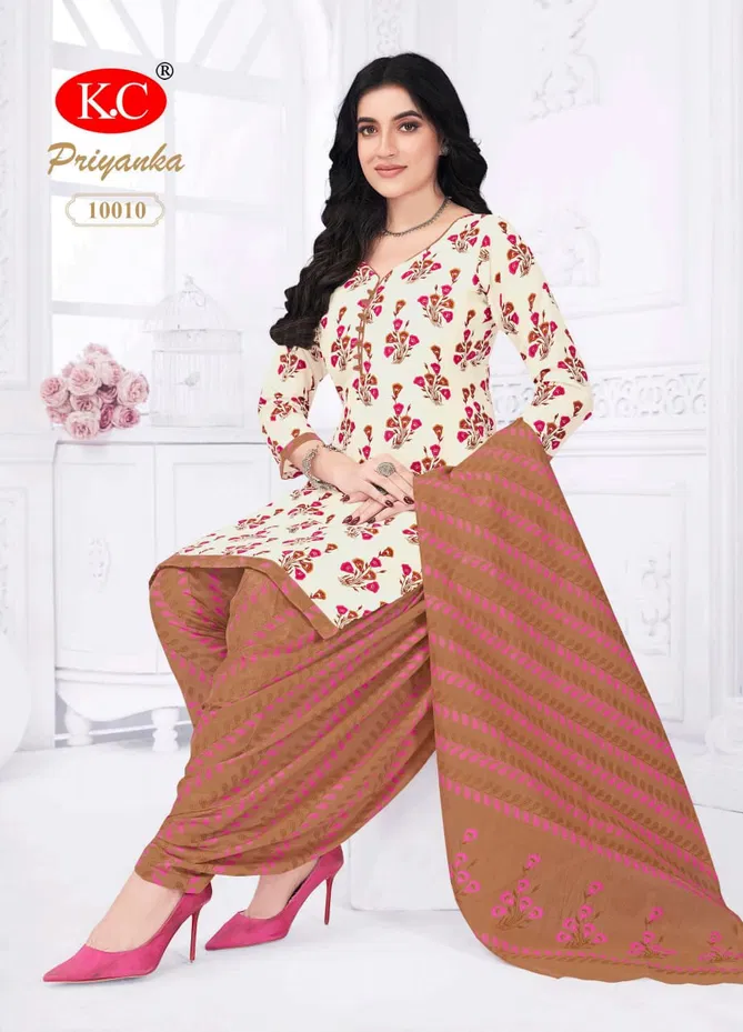 Priyanka Vol 10 By Kc Cotton Printed Readymade Dress Suppliers In India